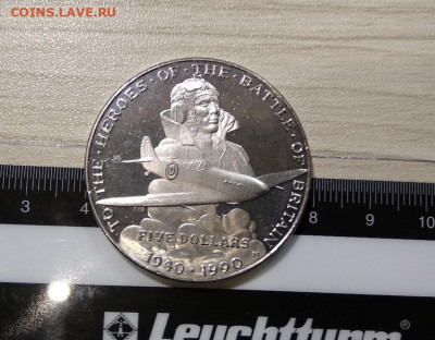 Маршалловы острова -5 долларов 1990 год  Фикс - 59