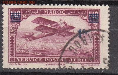 Колонии Марокко 1931 1м 1фр надпечатка до 06 12 - 320