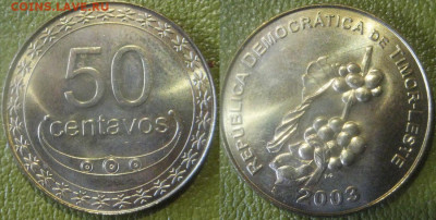ТИМОР 50 сентаво 2003 г До  05-12 в 22-00 мск - тимор 50