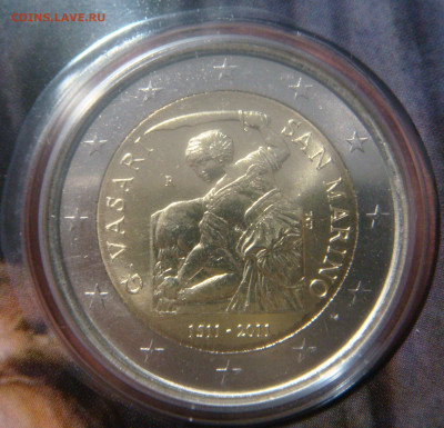САН-МАРИНО 2 евро 2011 "Вазари" блистер с 200Р. До 9.12 - 03.JPG