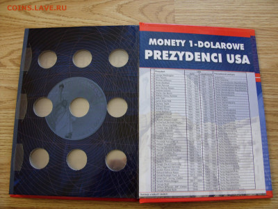 Альбом под доллары президенты США. Пр-во Польша. - Альбом доллары США - 4