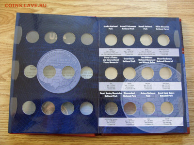 Альбом под квотеры. Национальные парки США. Пр-во Польша. - Альбом четвертаки США - 3