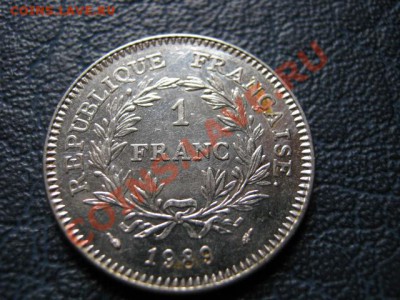 Франция 1 франк 1989 "Генералы"  до 09.08 в 21.00 М - IMG_0153
