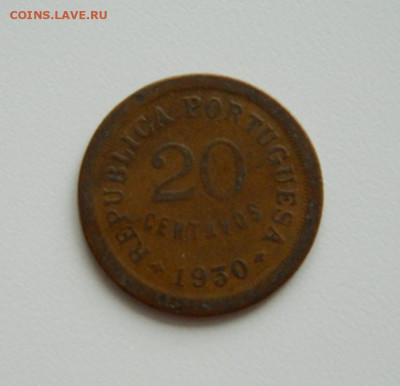 Португальский Кабо-Верде 20 сентаво 1930 г. до 10.12.19 - DSCN0034.JPG