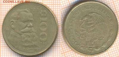 Сейшелы 5 центов 1997 г., до 10.12.2019 г. 22.00 по Москве - Мексика 100 песо     1985  8196
