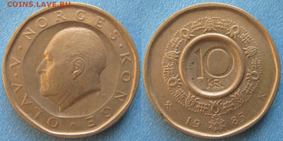 Норвегия 10 крон 1985 до 12-12-19 в 22:00 - Норвегия 10 крон 1985    1561