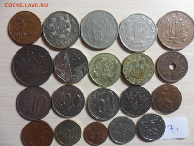 20 иностранных монет без повтор №7 до 11.12.2019г 22-00 мск - 20 монет 7