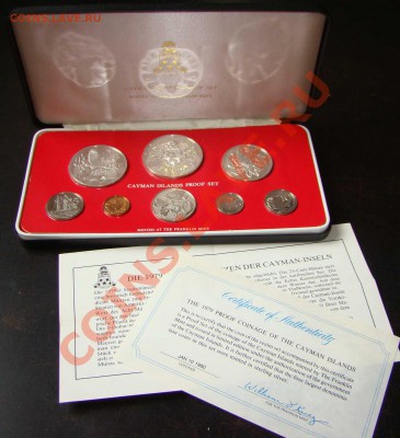 Каймановы Острова. Набор монет 1980 в футляре. Серебро - DSC06980.JPG