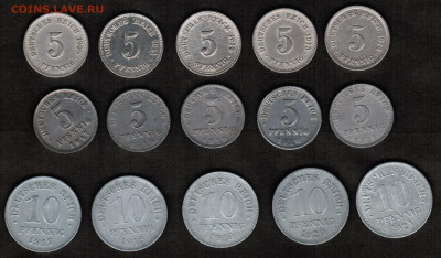 Монеты Германской империи - 15 штук (1908-1921 год) - CCI07122019_00004