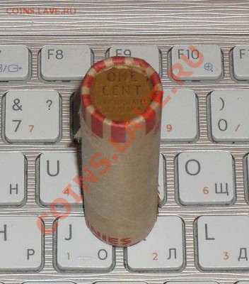 Продам 50шт одноцентовых монет США, в банковском ролле, медь - SDC10056.JPG