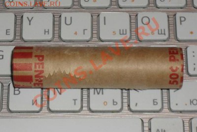 Продам 50шт одноцентовых монет США, в банковском ролле, медь - SDC10057.JPG