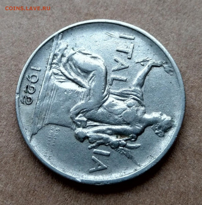Италия 1 лира 1922 поворот до 22-00 10.12 - IMAG4778_2