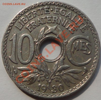 Франция - 10 сантимов, 1930 - 1
