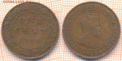 Канада 1 цент 1909 г., до 12.12.2019 г. 22.00 по Москве - Канада 1 цент 1909 7552