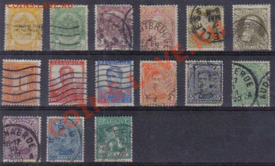Марки Бельгии 1893-1915гг до 9.08 21.00мск - Марки Бельгии 1893-1915