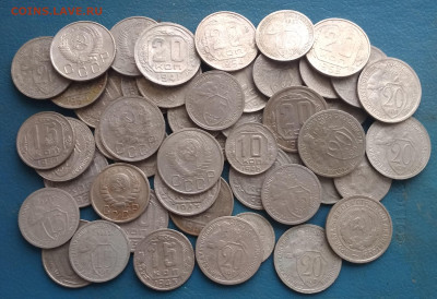 Никель 10,15,20коп 1931-57г ( 55штук)  до 10.12.в 22.10 мск - IMG_20191207_160255