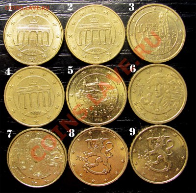 Немного евроходяки мелких номиналов, 1-2-5-10-20 евроцентов. - EUR AUG2011 10C_1