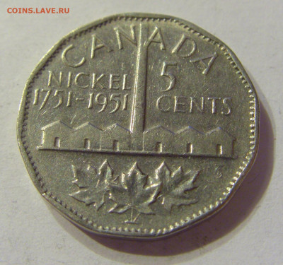 5 центов 1951 200 лет никелю Канада №1 13.12.2019 22:00 МСК - CIMG9184.JPG