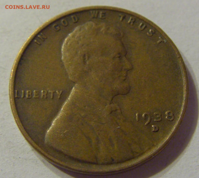 1 цент 1938 D США №1 13.12.2019 22:00 МСК - CIMG9238.JPG