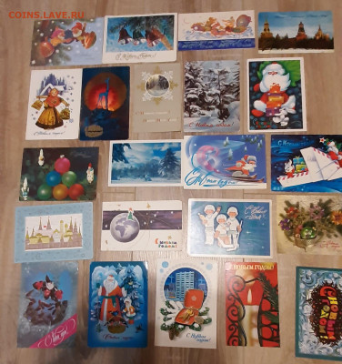 СССР ПК С Новым годом 40шт чистые до 14 12 - 60а