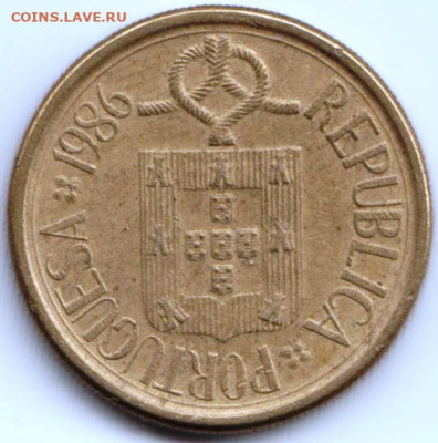 Португалия 10 эскудо 1986 г. до 24.00 15.12.19 г. - 008