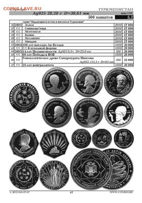 Каталог монет Киргизии,Таджикистана,Туркменистана,Узбекистан - 43