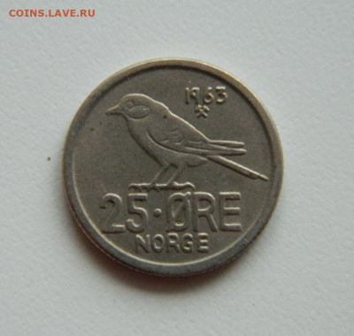Норвегия 25 эре 1963 г. (Птичка). до 12.12.19 - DSCN9936.JPG