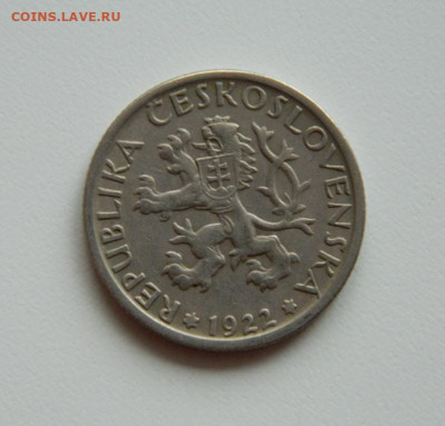 Чехословакия 1 крона 1922 г. до 12.12.19 - DSCN9965.JPG