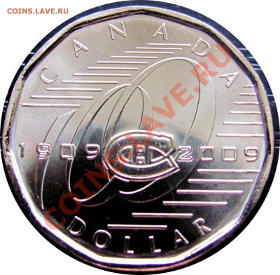 B38 1$ Канада 2009 Монреаль Канадиенс UNC до 12.08 в 22°° - B38 1$ Canada 2009 UNC_2