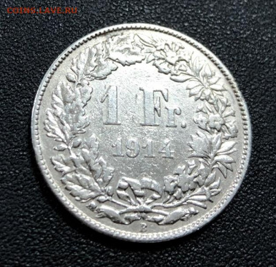1 франк 1914 Швейцария  до 15.12.19 22:00 - image-09-12-19-03-25-9