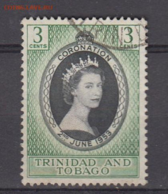 Колонии Тринидад и Тобаго 1953 1м 3ц до 14 12 - 807