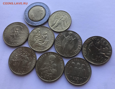 Ватикан, Иоанн Павел II, 9 шт UNC до 21.30 МСК 14.12.19 - 8E776FF3-919D-4B0D-AA10-13195671F630