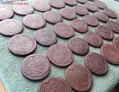 Погодовка пятаков Екатерины 2 1763-1796 ЕМ, цена фикс - pog1-2