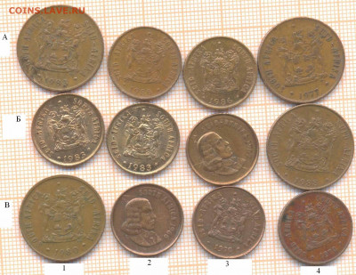 ЮАР 1 цент, 2 цента, фикс 10 руб - юар 1 цент1