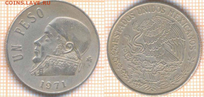Мексика 1 песо 1971 г. , до 16.12.2019 г. 22.00 по Москве - Мексика 1 песо 1971  6678