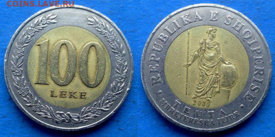 Албания - 100 леков 2000 года (БИМ) до 16.12 - Албания 100 леков, 2000