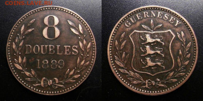 Гернси – 8 дублей (1889 Н) до 13.12 (22.00) - Гернси – 8 дублей (1889 Н)