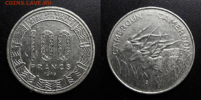 Камерун – 100 франков (1986) до 13.12 (22.00) - Камерун – 100 франков (1986) «Антилопы канна»