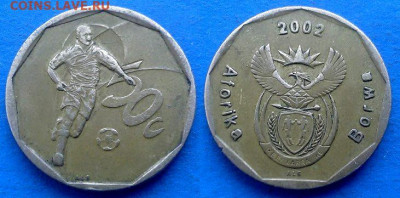 ЮАР - 50 центов 2002 года (Футбол) до 16.12 - ЮАР 50 центов, 2002