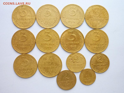 3 коп.СССР 28,30,37,41,46,49(3шт);2 коп.28,38,57;1 коп.1940г - P1040678.JPG