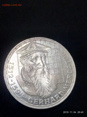 5 марок 1969г ФРГ 375 лет Меркатор до 15.12 в 22.00 - P91104-204540