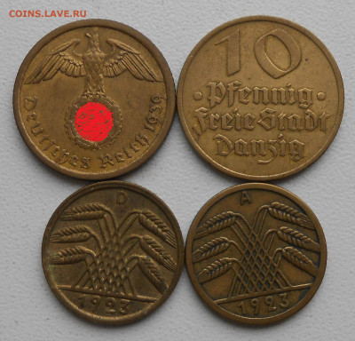 5,10.пфенингов,и Данциг рыба.4шт. - DSCN4248.JPG