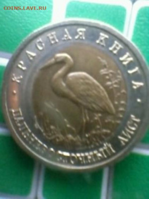 Продам комплект из 4-х монет: Аист,Зублефар,Афалина,Казарка - Аист-1