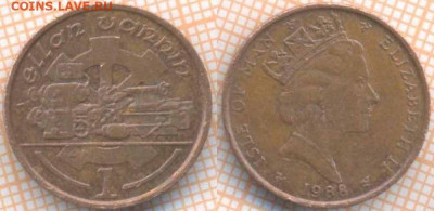 Мэн 1 пенни 1988 г., до 18.12.2019 г. 22.00 по Москве - Мэн 1 пенни 1988 7593