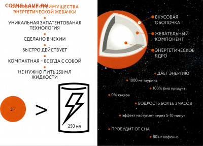 QUICK - жевательная резинка с ЭНЕРГЕТИКОМ, Чехия - Листовка - описание.JPG