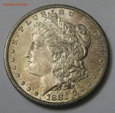 США. 1 ДОЛЛАР 1881 года. Морган. До 14.12.2019 в 22.00.00 - 1дл1881 (2).JPG