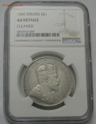 Британия. Эдуард VII. 1 ДОЛЛАР 1909 года. Стрейтс Сетлментс. - 1909.JPG
