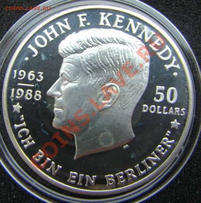 Ниуэ 50 долларов 1988. Кеннеди - Я Берлинец. Серебро - DSC07033.JPG