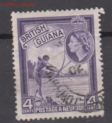 Колонии Британская Гвиана 1954 1м 4ц до 17 12 - 836