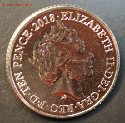 БРИТАНИЯ 10 пенсов 2018г. АЛФАВИТ- буква М до 19.12 в 22-00 - IMG_8543.JPG